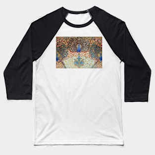 Peacock Design Indian Inspired Baseball T-Shirt